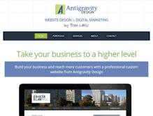 Tablet Screenshot of antigravitydesign.com